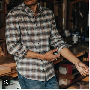 Taylor Stitch the Jack in Cardinal Nep Plaid 46 XXL